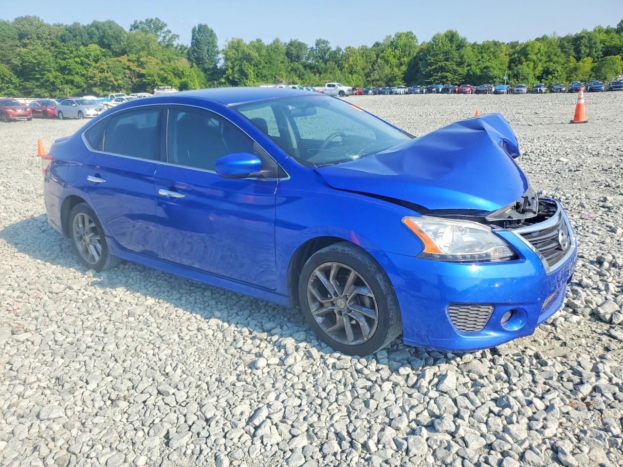 2014 Nissan Sentra Sr Blue vin: 3N1AB7AP7EY317874