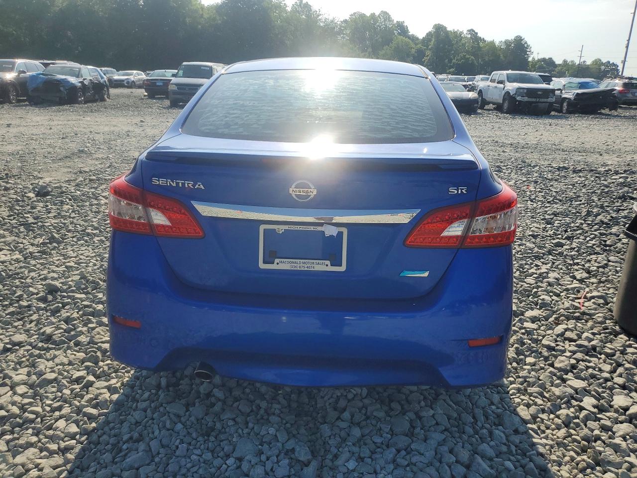 2014 Nissan Sentra Sr Blue vin: 3N1AB7AP7EY317874