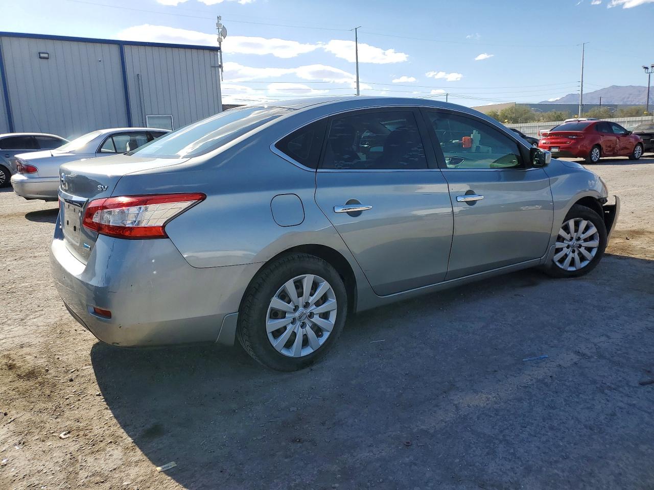 2014 Nissan Sentra Sv Silver vin: 3N1AB7AP7EY318538