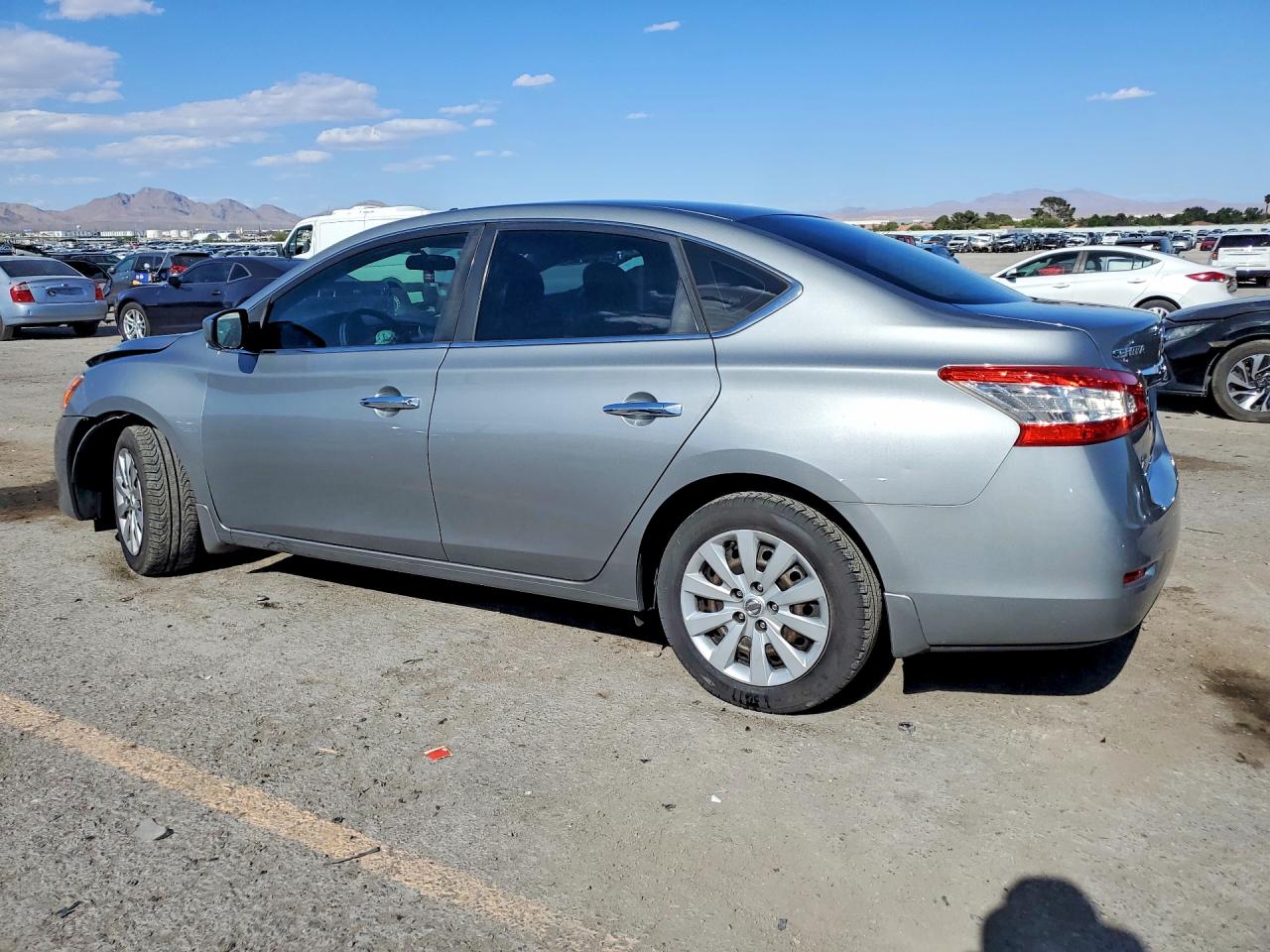 2014 Nissan Sentra Sv Silver vin: 3N1AB7AP7EY318538