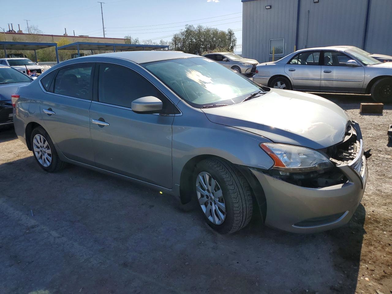 2014 Nissan Sentra Sv Silver vin: 3N1AB7AP7EY318538