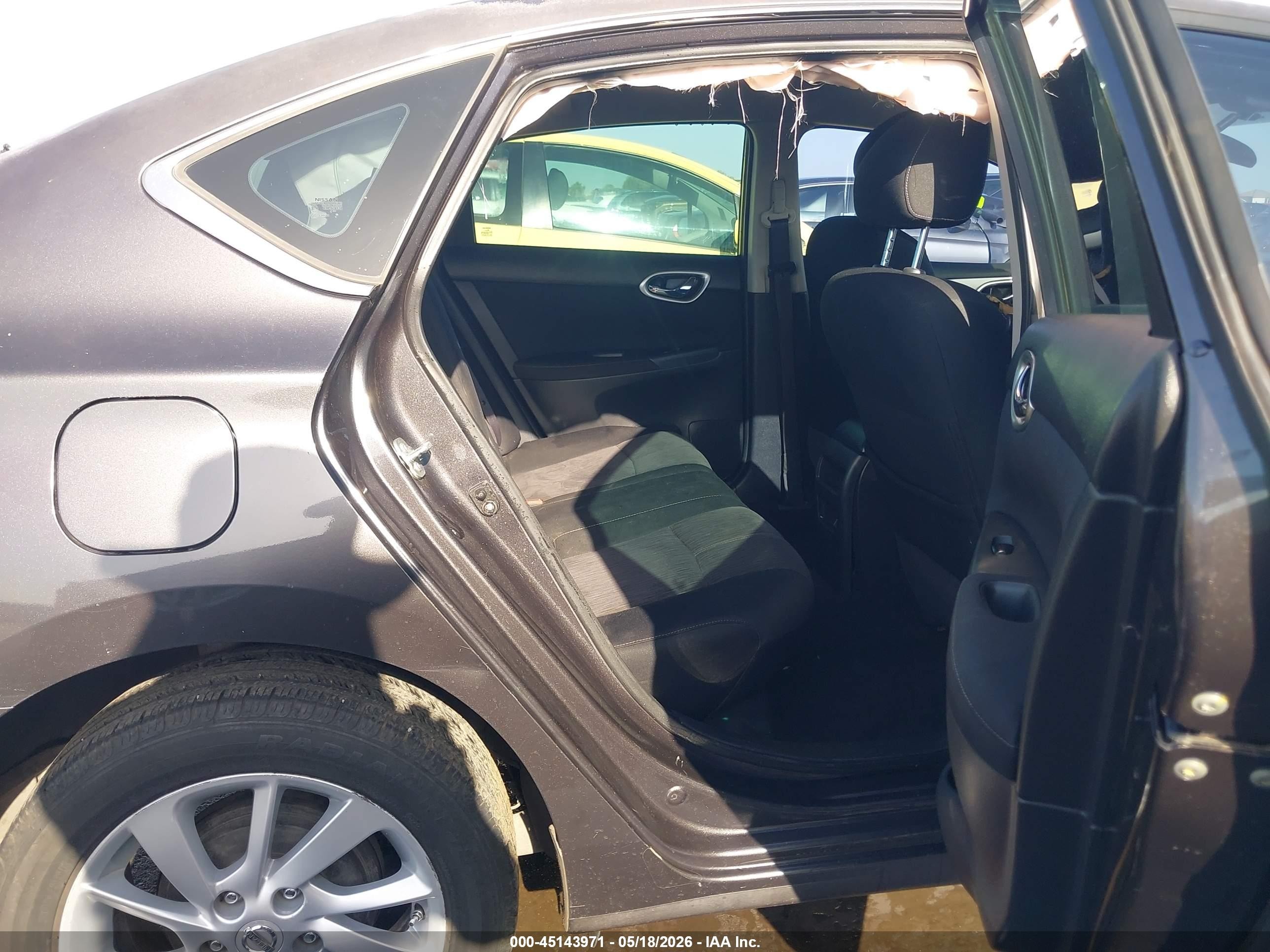2014 Nissan Sentra Sv Black vin: 3N1AB7AP7EY321519