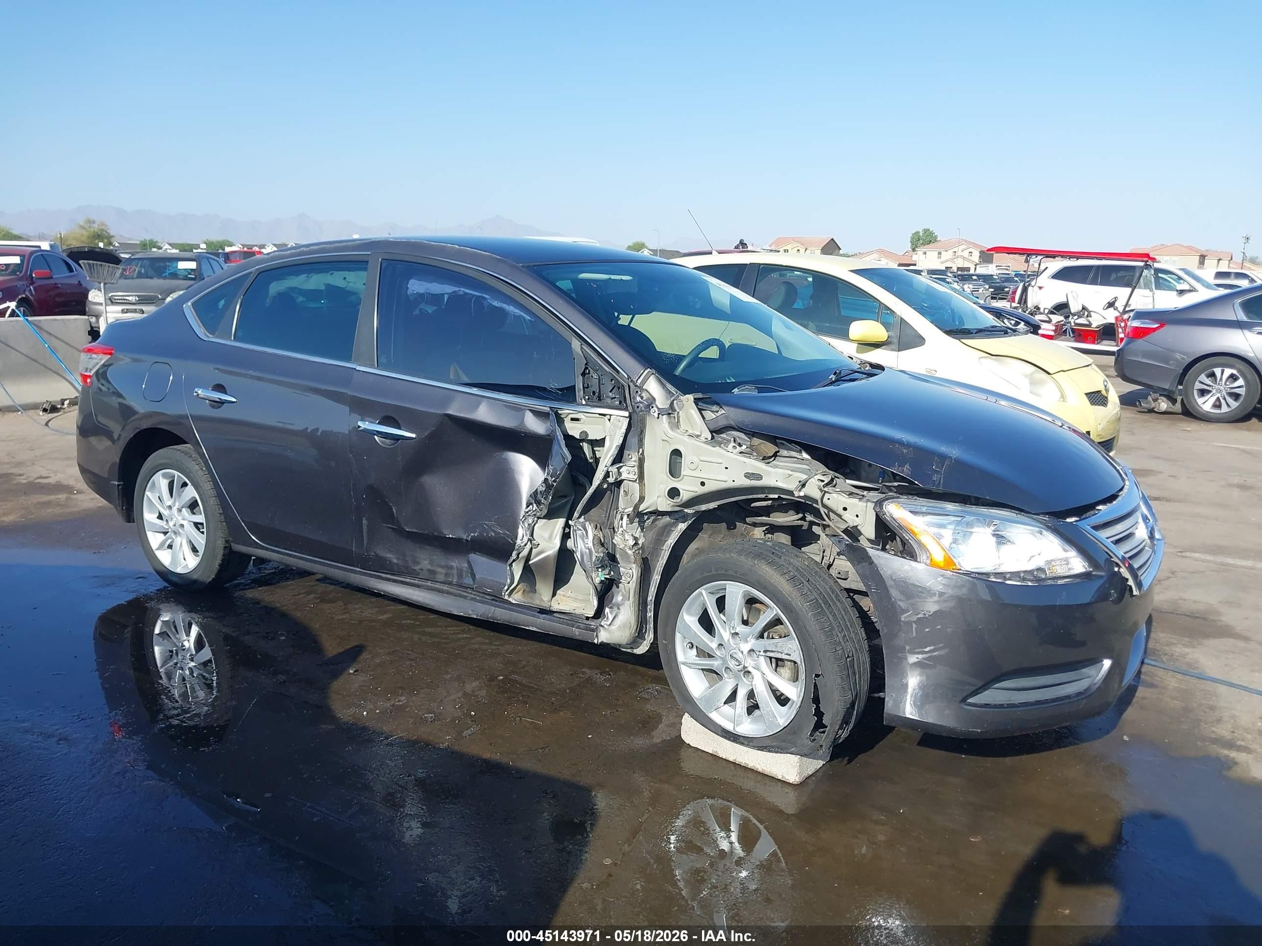 2014 Nissan Sentra Sv Black vin: 3N1AB7AP7EY321519
