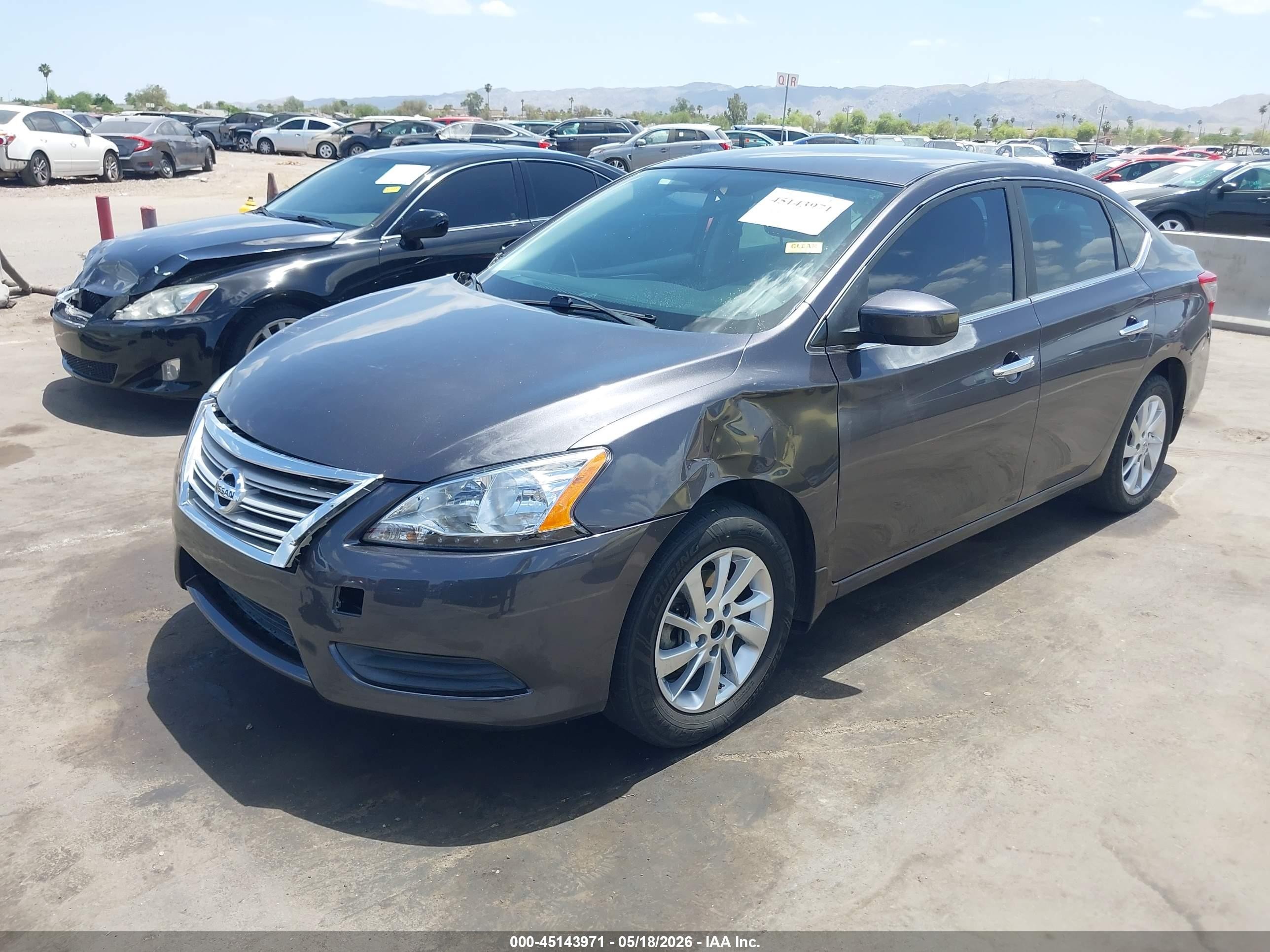 2014 Nissan Sentra Sv Black vin: 3N1AB7AP7EY321519
