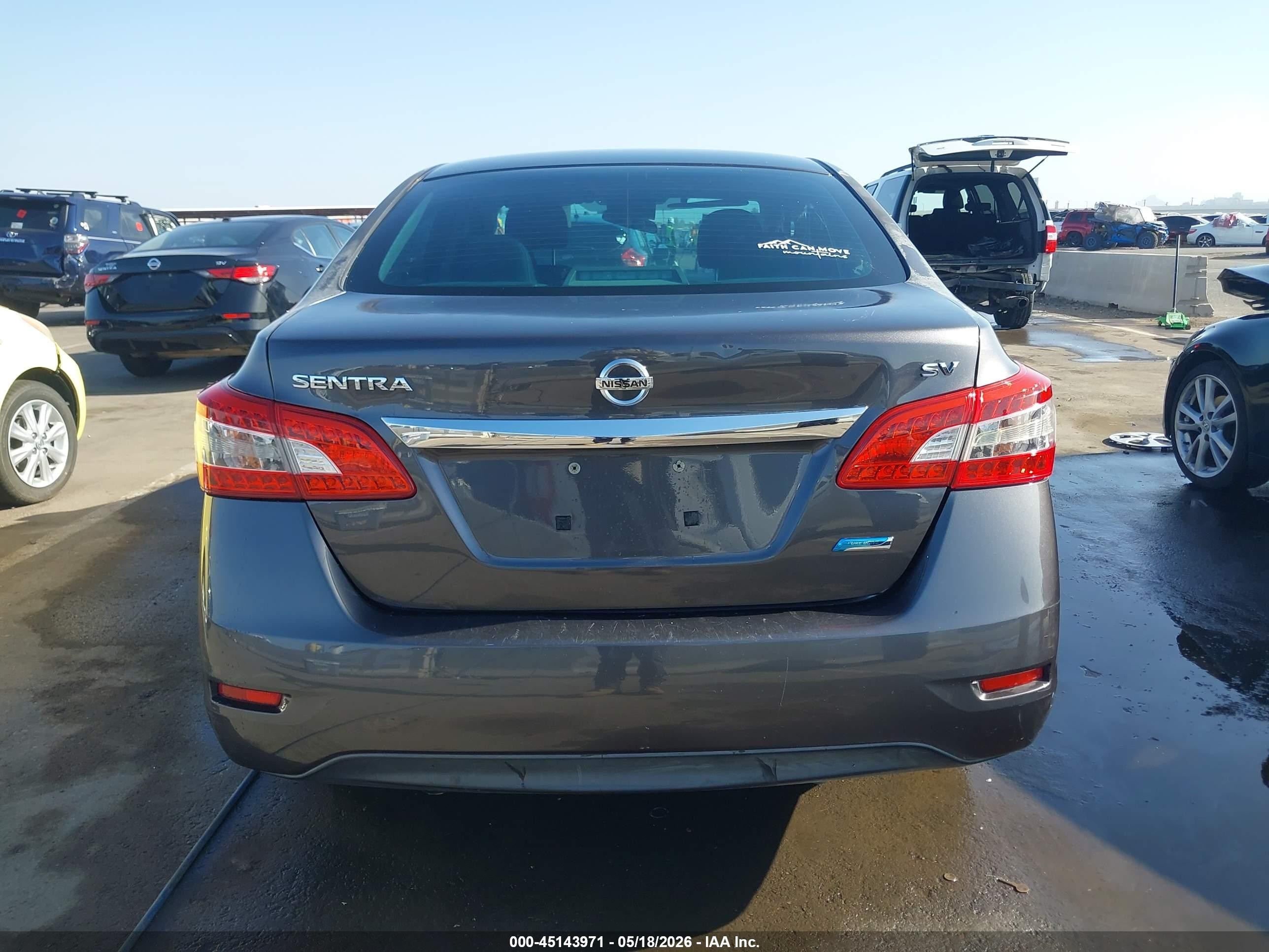 2014 Nissan Sentra Sv Black vin: 3N1AB7AP7EY321519