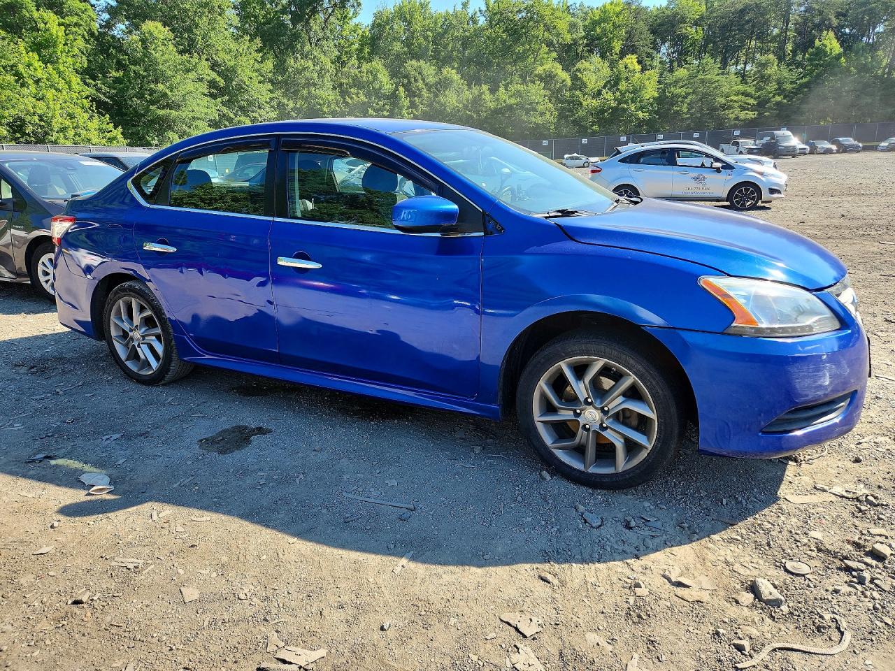2014 Nissan Sentra Sr Синий vin: 3N1AB7AP7EY322086
