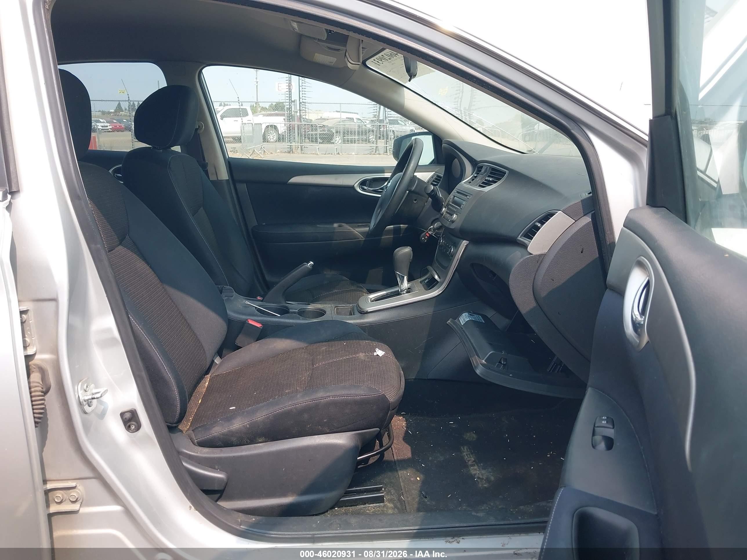 2014 Nissan Sentra S Silver vin: 3N1AB7AP7EY323030