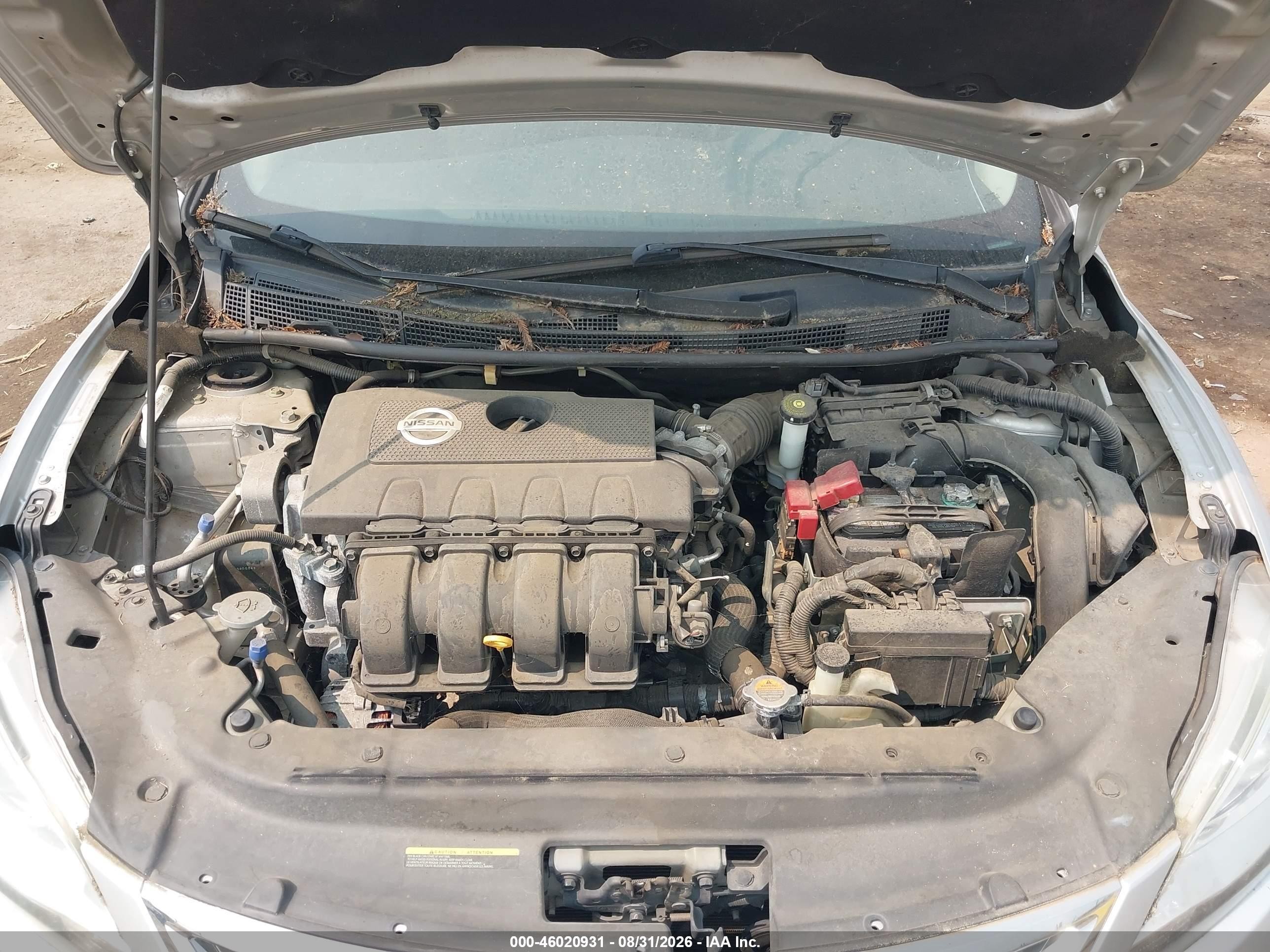 2014 Nissan Sentra S Silver vin: 3N1AB7AP7EY323030