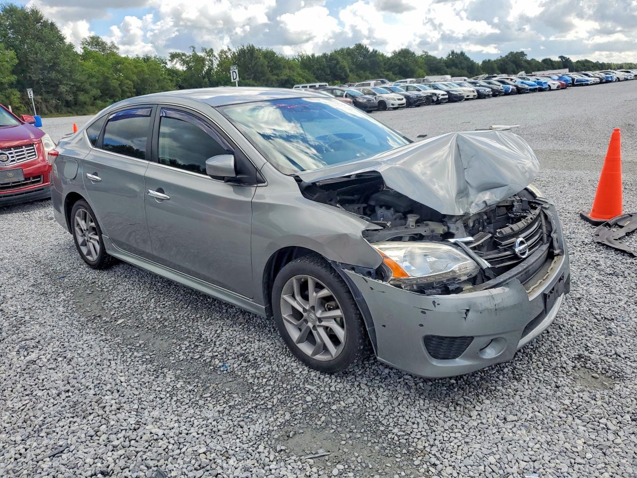 2014 Nissan Sentra Sr Silver vin: 3N1AB7AP7EY328387