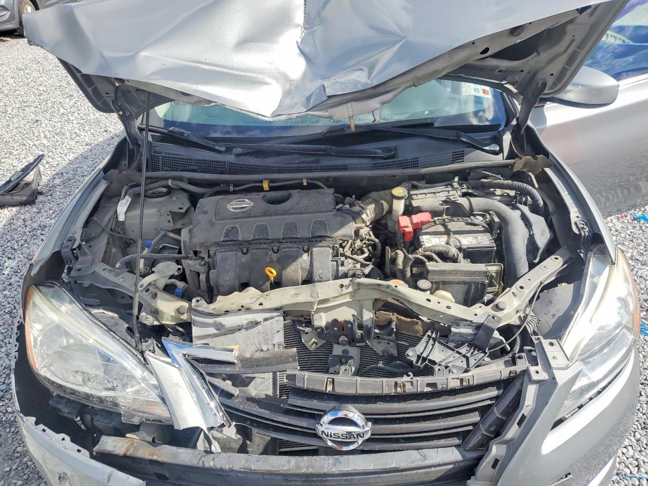 2014 Nissan Sentra Sr Silver vin: 3N1AB7AP7EY328387