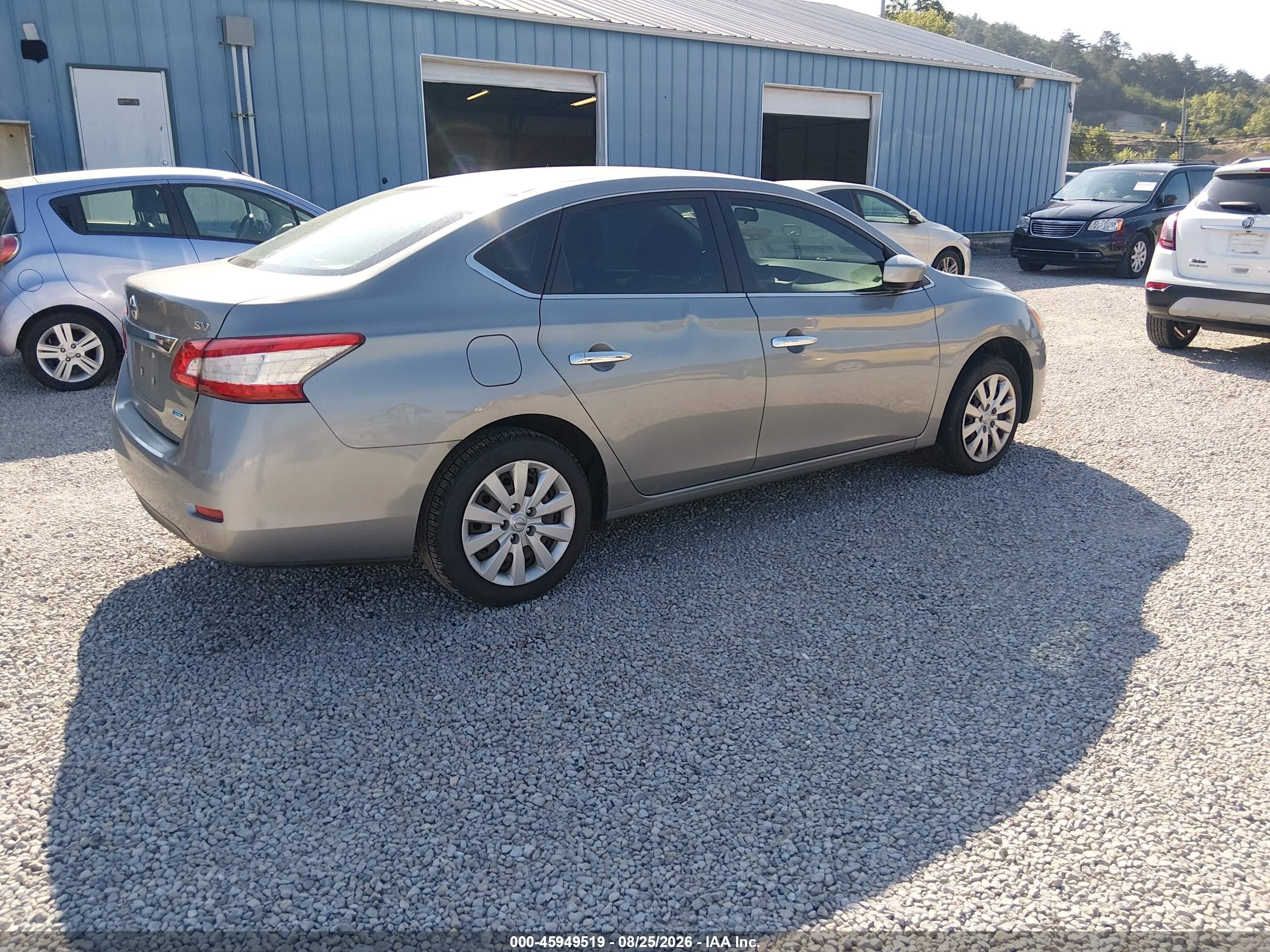 2014 Nissan Sentra Sv Silver vin: 3N1AB7AP7EY333184