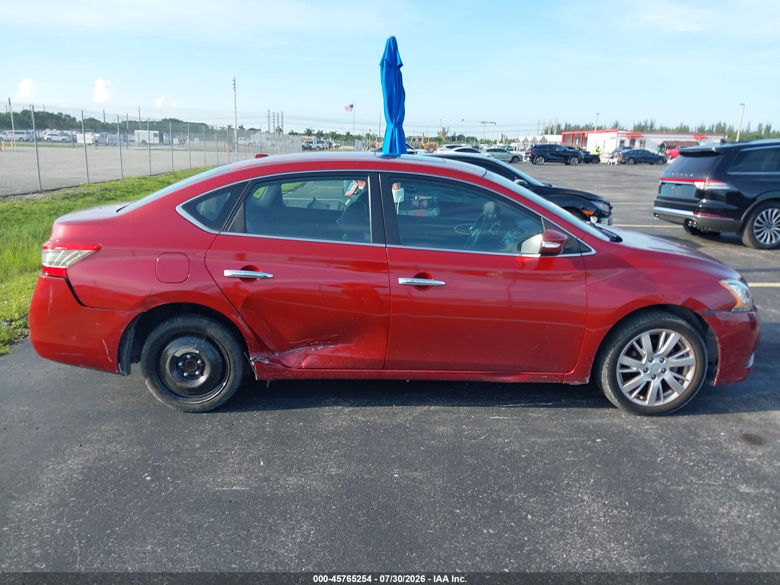 2014 Nissan Sentra Sl Red vin: 3N1AB7AP7EY335873