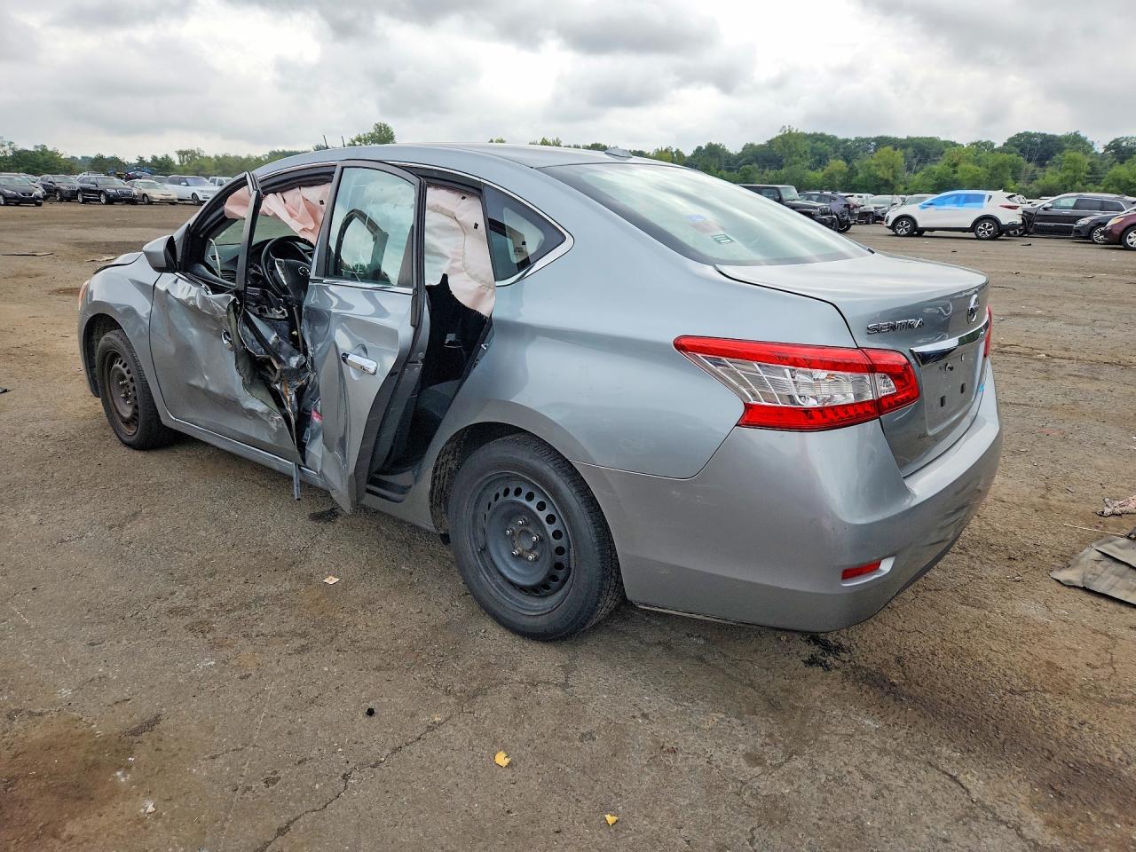 2014 Nissan Sentra Sv Gray vin: 3N1AB7AP7EY338725