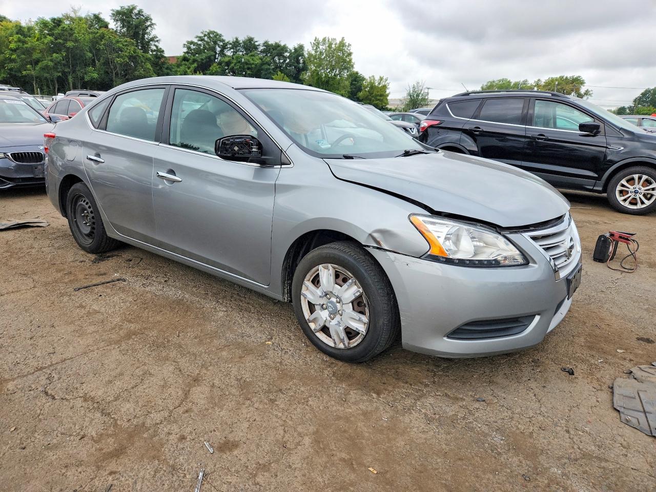 2014 Nissan Sentra Sv Gray vin: 3N1AB7AP7EY338725