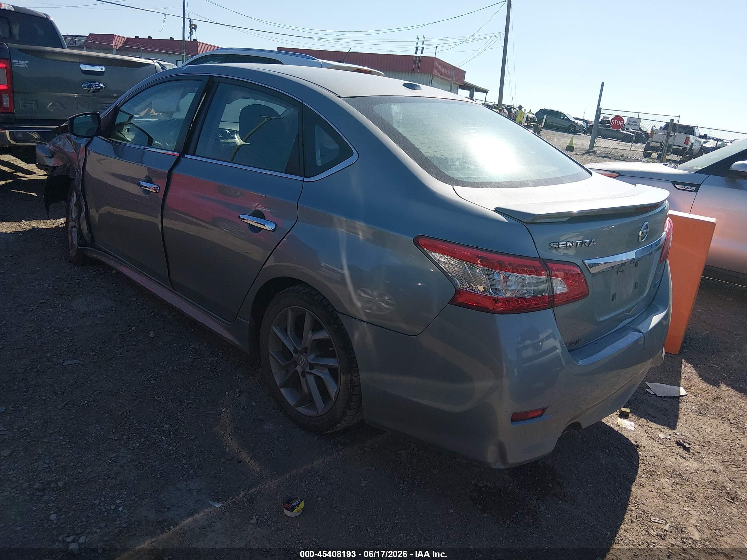 2014 Nissan Sentra Sr Gray vin: 3N1AB7AP7EY338806