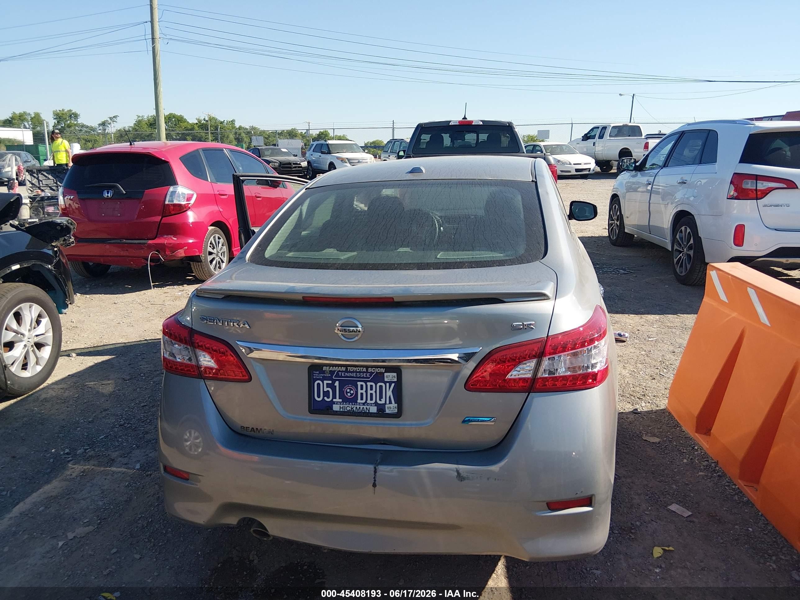 2014 Nissan Sentra Sr Gray vin: 3N1AB7AP7EY338806
