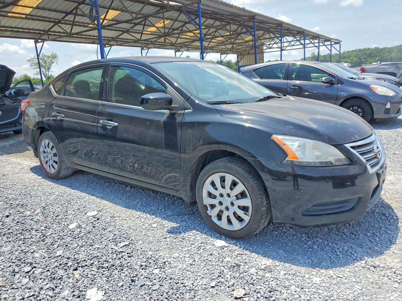 2014 Nissan Sentra Sv Black vin: 3N1AB7AP7EY339163