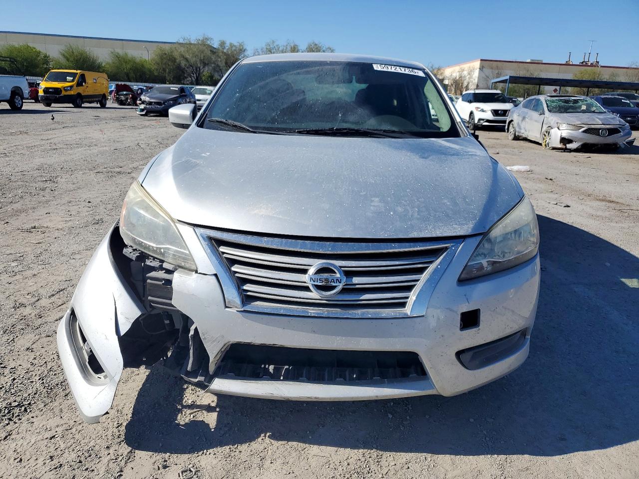 2015 Nissan Sentra Sv Silver vin: 3N1AB7AP7FL632530