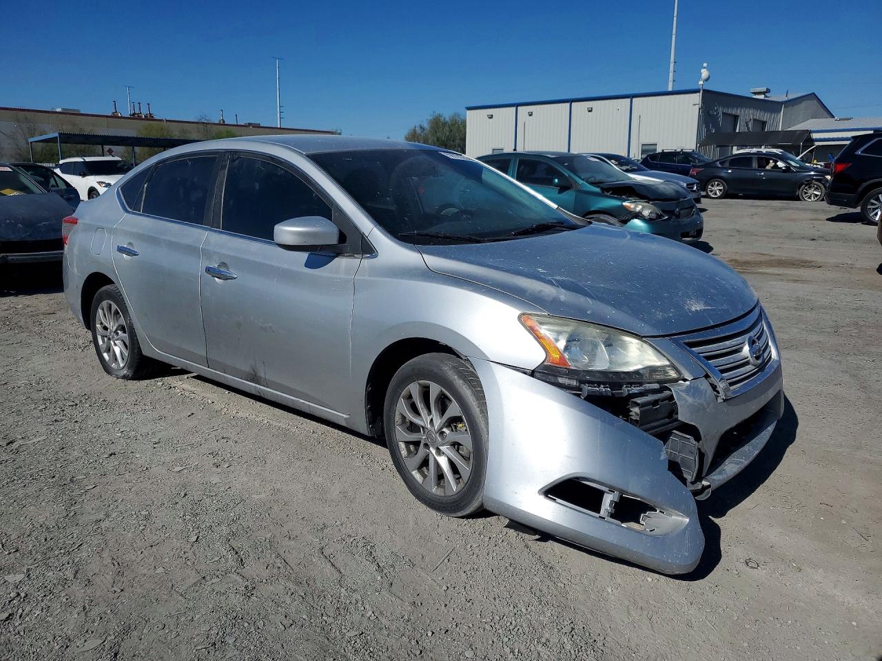 2015 Nissan Sentra Sv Silver vin: 3N1AB7AP7FL632530