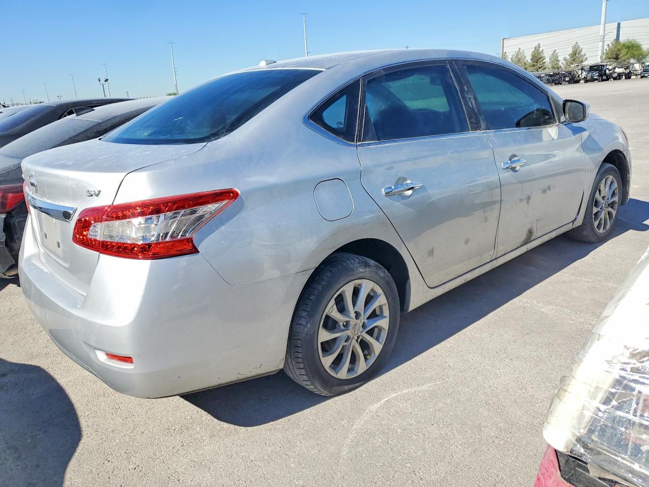2015 Nissan Sentra Sv Silver vin: 3N1AB7AP7FL632530
