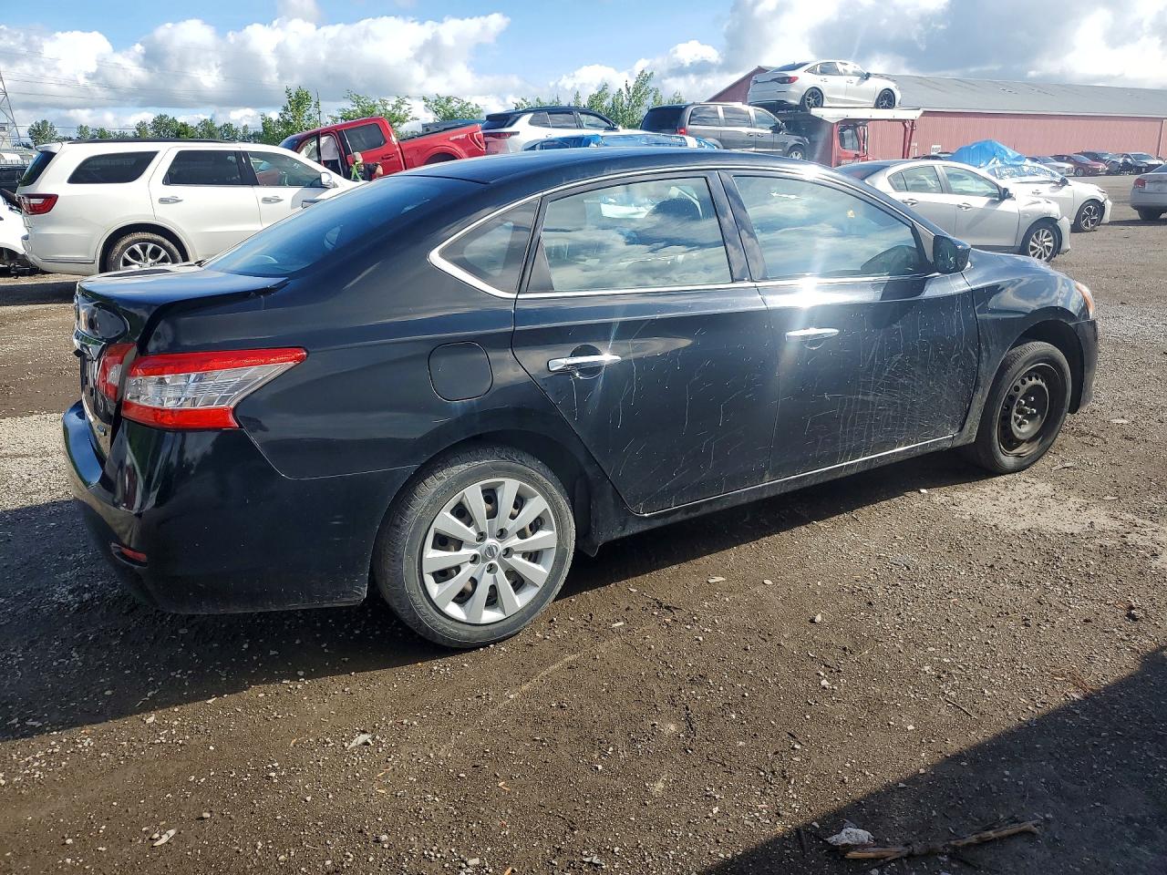 2015 Nissan Sentra S Черный vin: 3N1AB7AP7FL633421