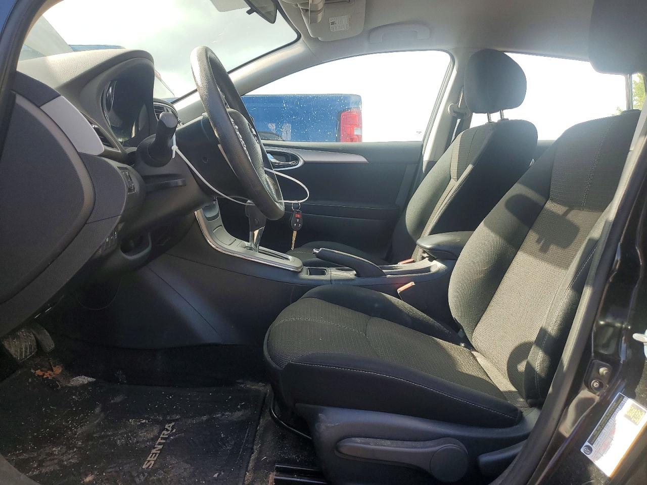 2015 Nissan Sentra S Черный vin: 3N1AB7AP7FL633421
