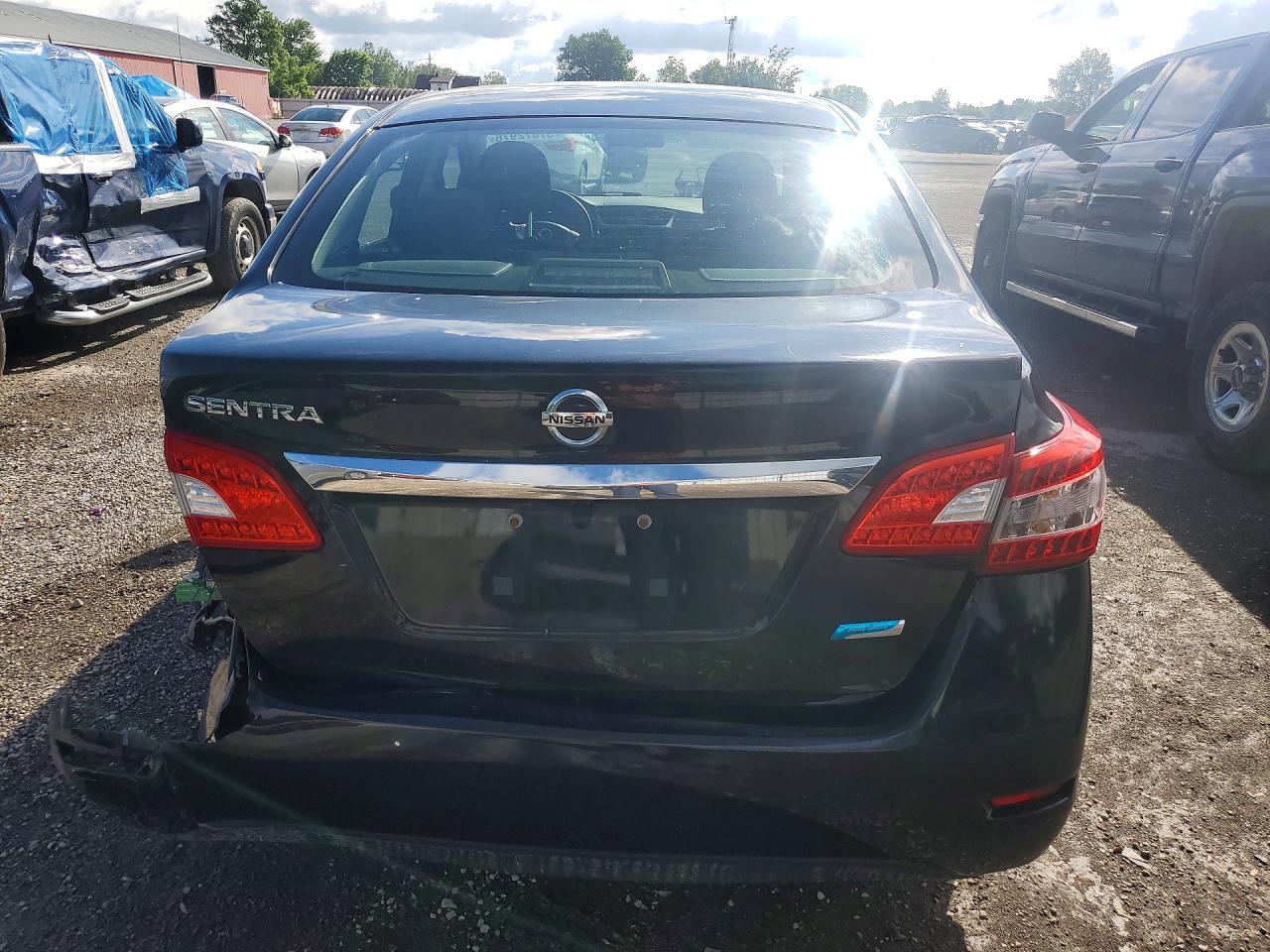 2015 Nissan Sentra S Черный vin: 3N1AB7AP7FL633421
