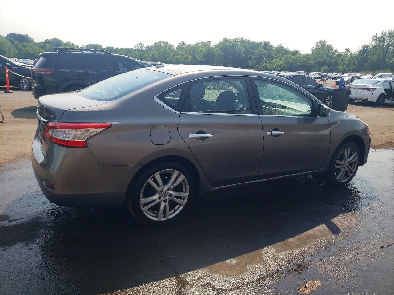 2015 Nissan Sentra Sv Серый vin: 3N1AB7AP7FL635282