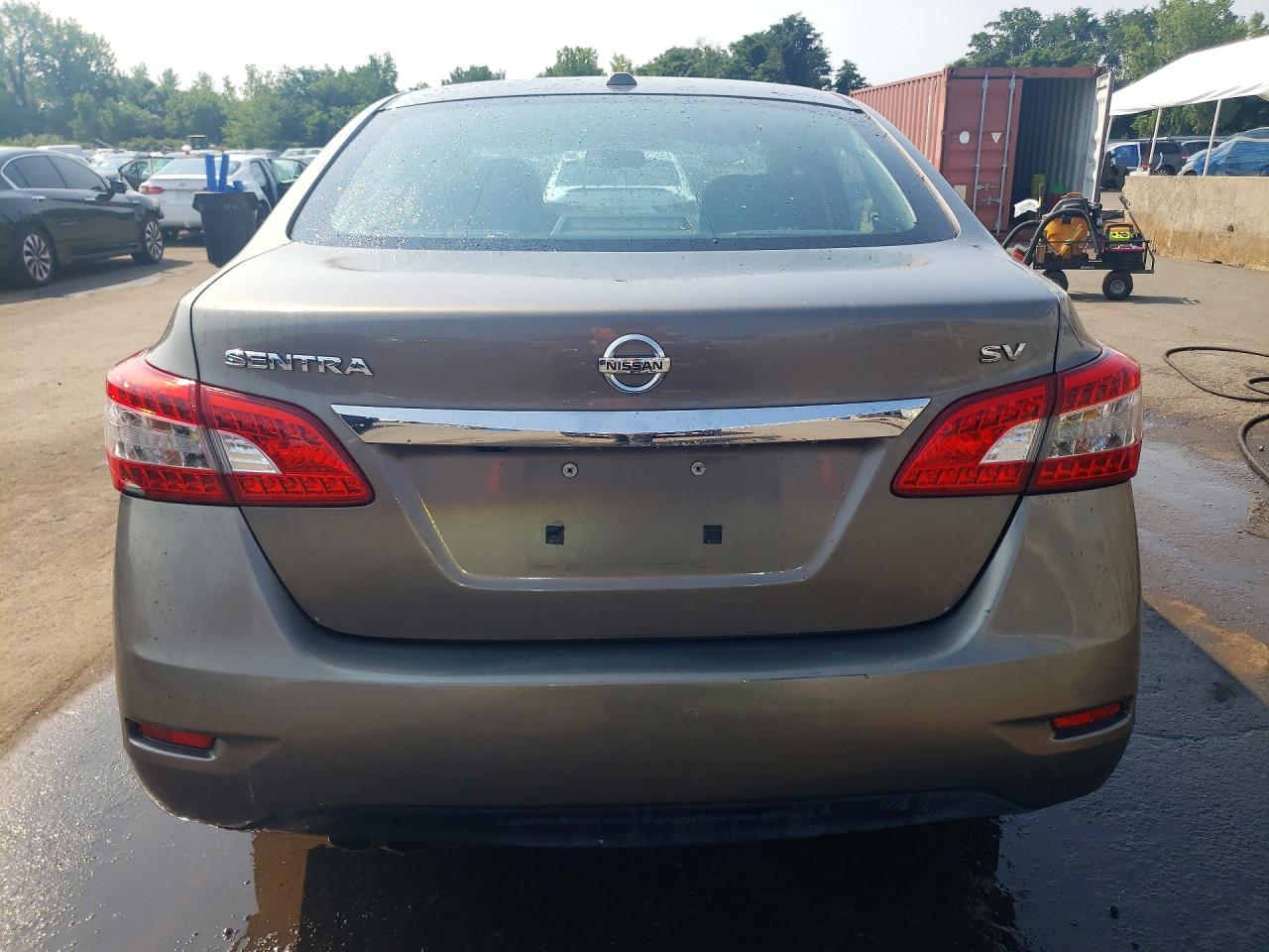 2015 Nissan Sentra Sv Серый vin: 3N1AB7AP7FL635282