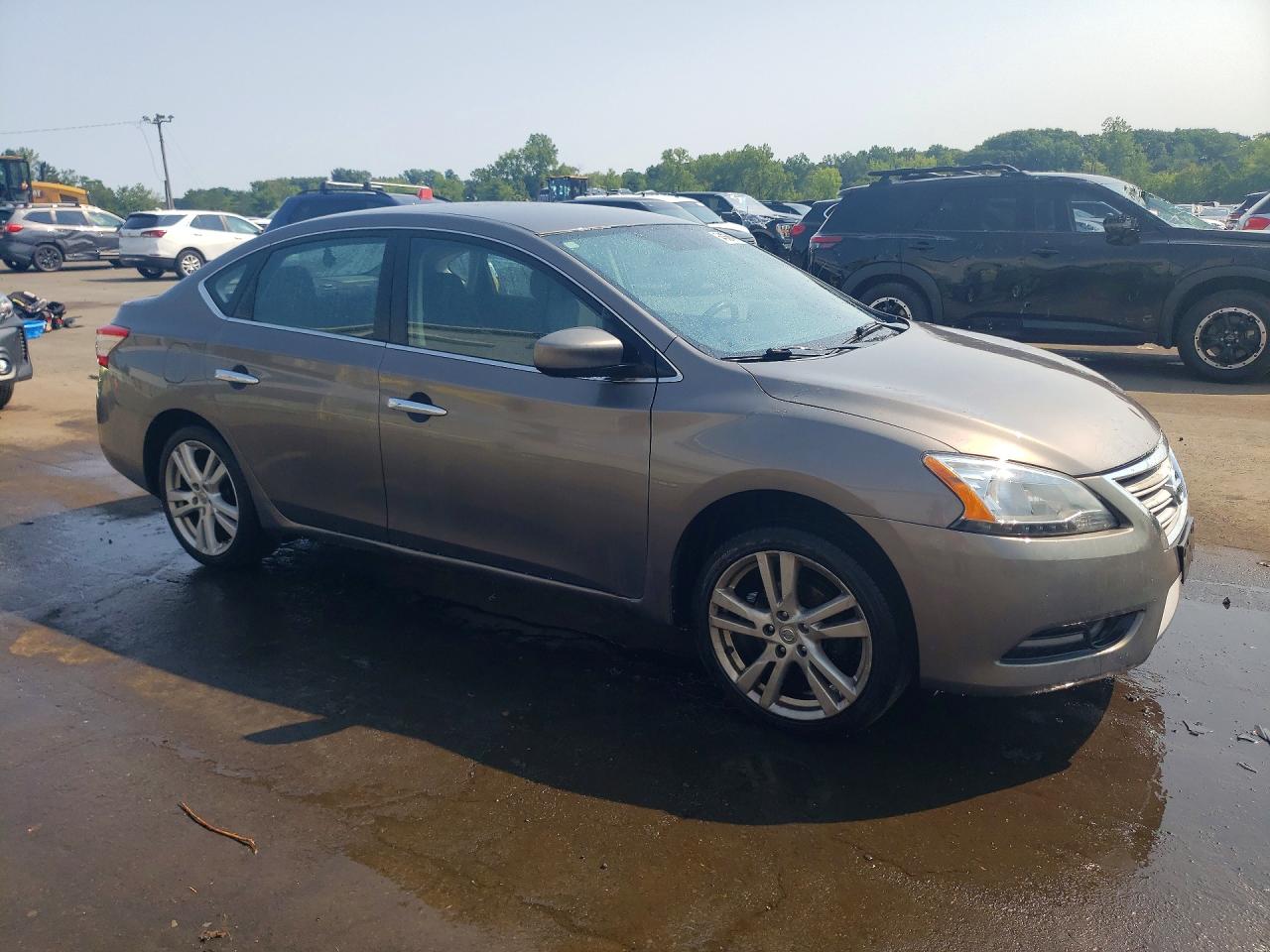 2015 Nissan Sentra Sv Серый vin: 3N1AB7AP7FL635282