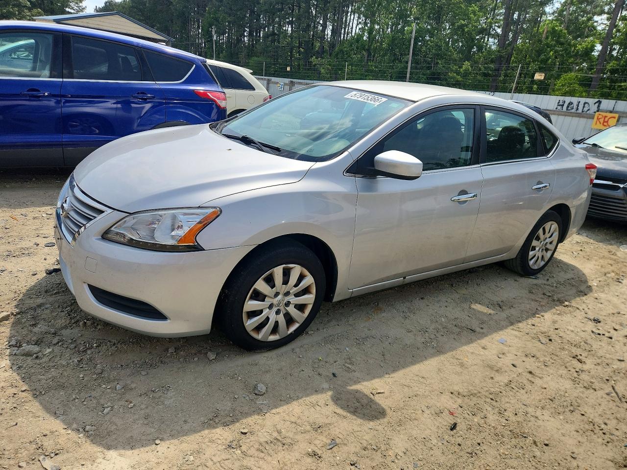 2015 Nissan Sentra Sv Silver vin: 3N1AB7AP7FL643396