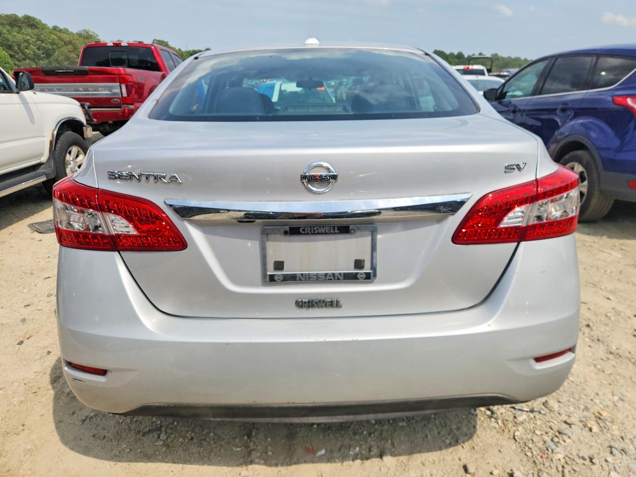 2015 Nissan Sentra Sv Silver vin: 3N1AB7AP7FL643396
