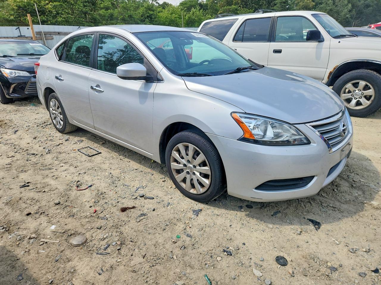 2015 Nissan Sentra Sv Silver vin: 3N1AB7AP7FL643396