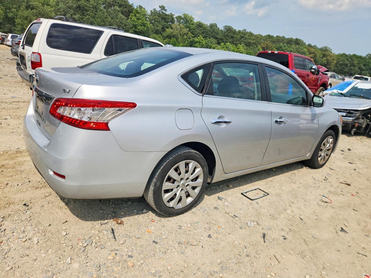 2015 Nissan Sentra Sv Silver vin: 3N1AB7AP7FL643396