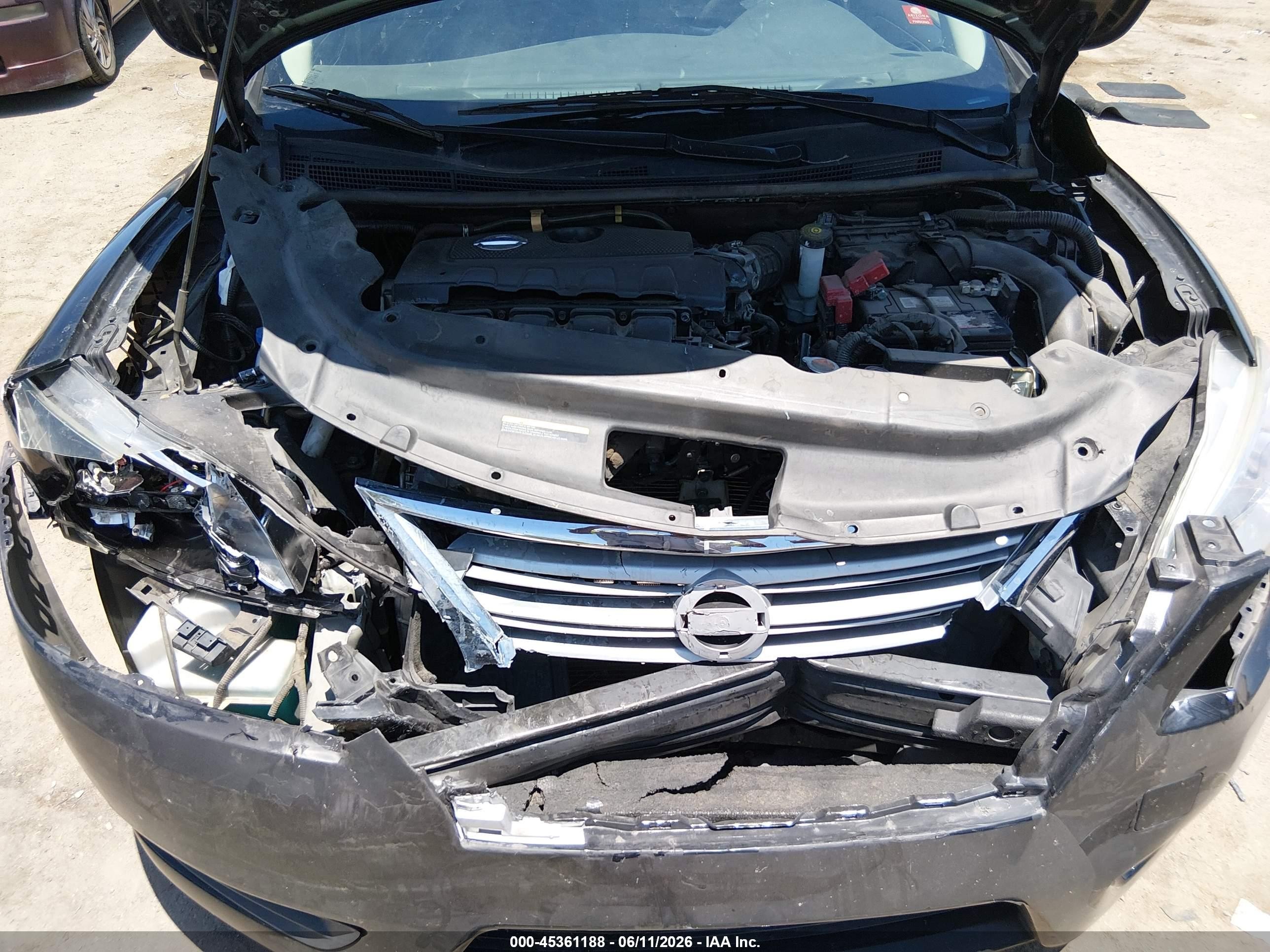 2015 Nissan Sentra Sv Black vin: 3N1AB7AP7FL644788
