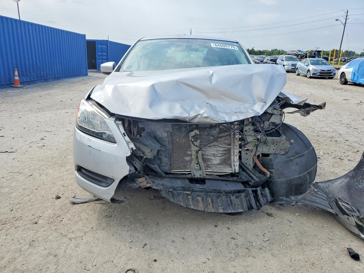 2015 Nissan Sentra Sv Silver vin: 3N1AB7AP7FL647898