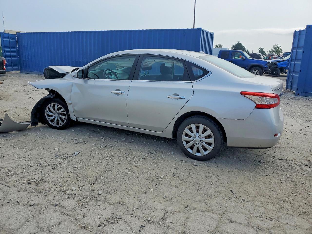 2015 Nissan Sentra Sv Silver vin: 3N1AB7AP7FL647898
