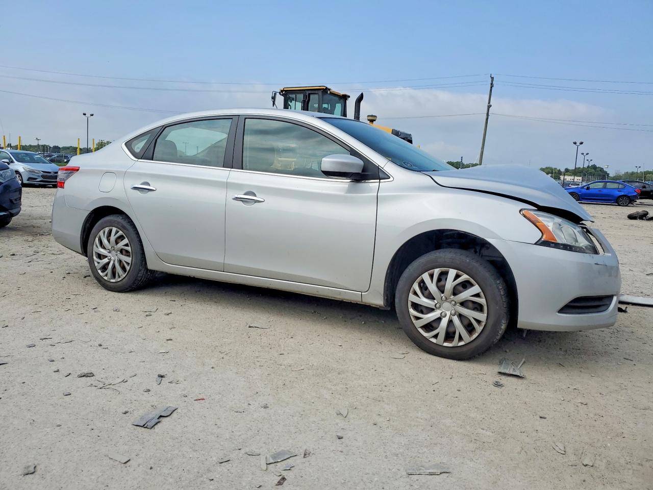 2015 Nissan Sentra Sv Silver vin: 3N1AB7AP7FL647898