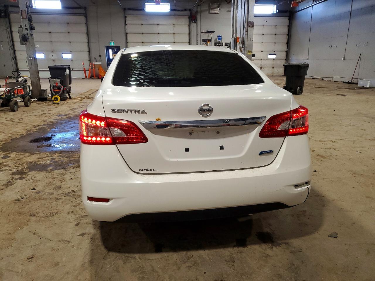 2015 Nissan Sentra S White vin: 3N1AB7AP7FL658156