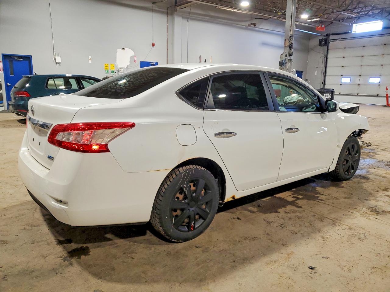 2015 Nissan Sentra S White vin: 3N1AB7AP7FL658156