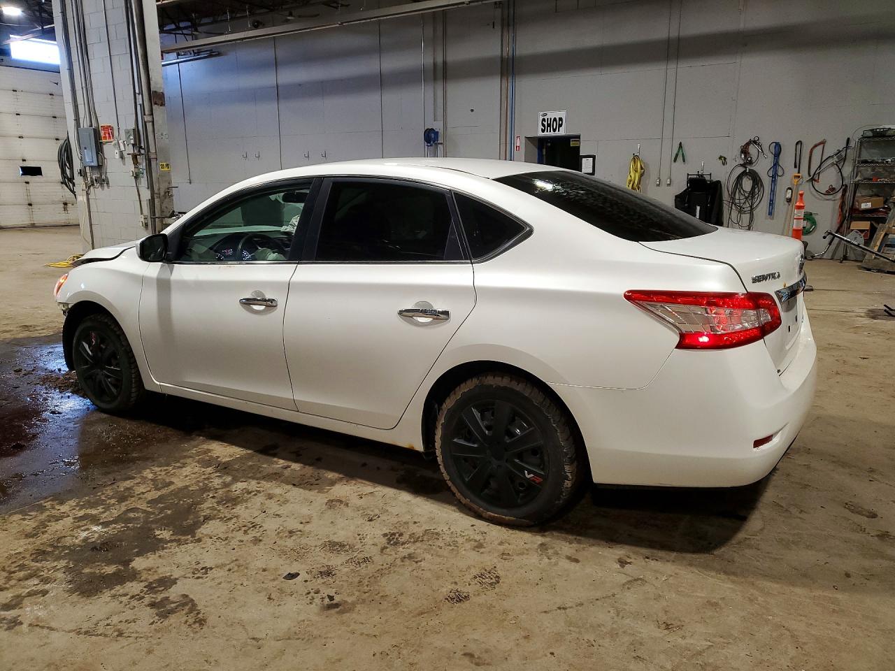 2015 Nissan Sentra S White vin: 3N1AB7AP7FL658156