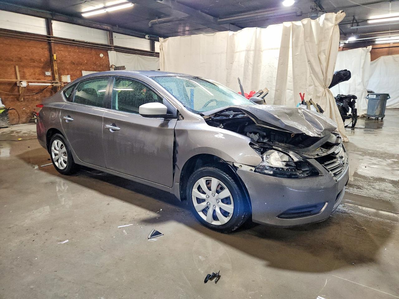 2015 Nissan Sentra Sv Gray vin: 3N1AB7AP7FL658920