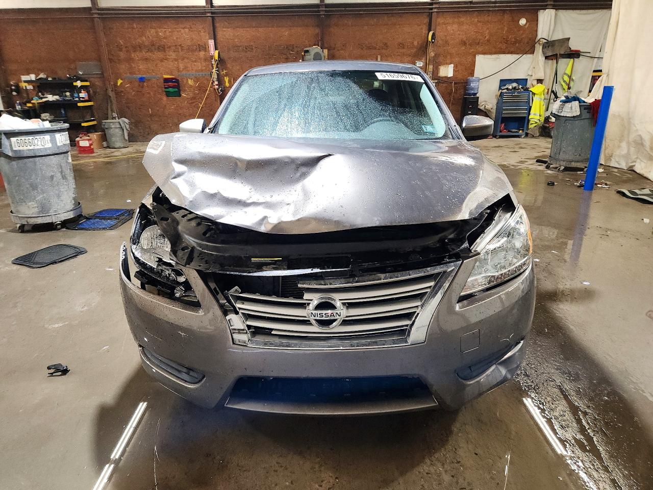 2015 Nissan Sentra Sv Gray vin: 3N1AB7AP7FL658920