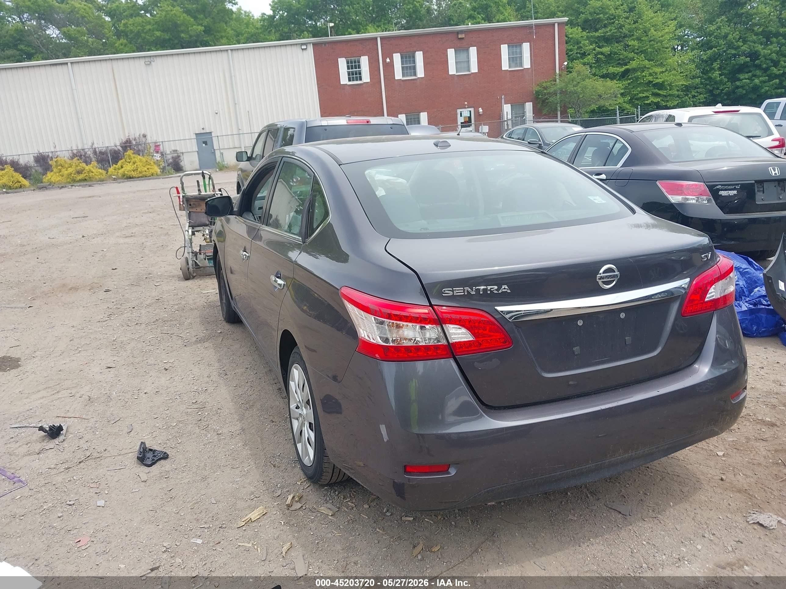 2015 Nissan Sentra Fe+ S/s/sl/sr/sv Gray vin: 3N1AB7AP7FL659727