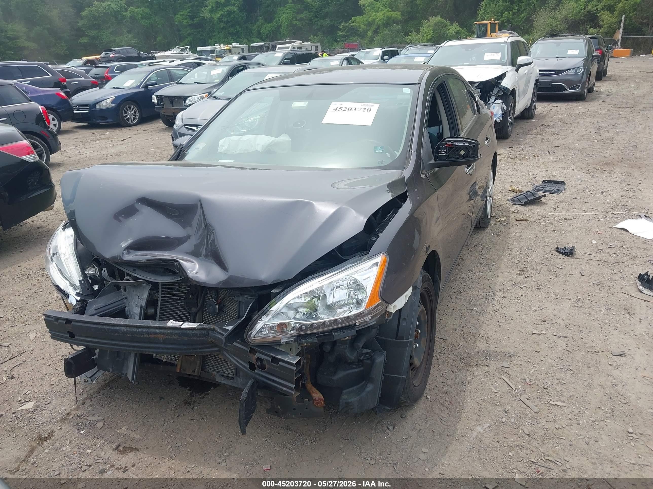 2015 Nissan Sentra Fe+ S/s/sl/sr/sv Gray vin: 3N1AB7AP7FL659727