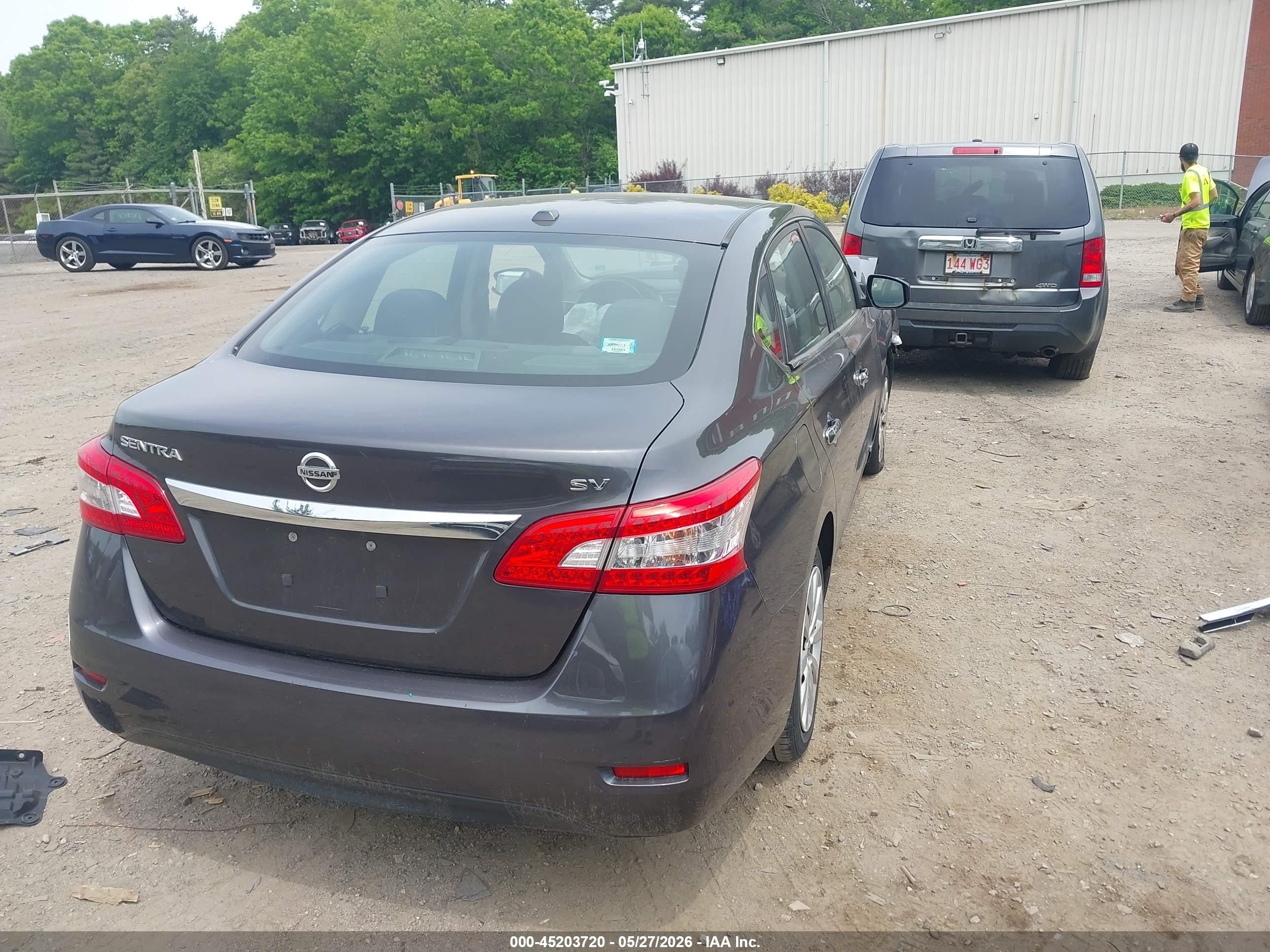 2015 Nissan Sentra Fe+ S/s/sl/sr/sv Gray vin: 3N1AB7AP7FL659727
