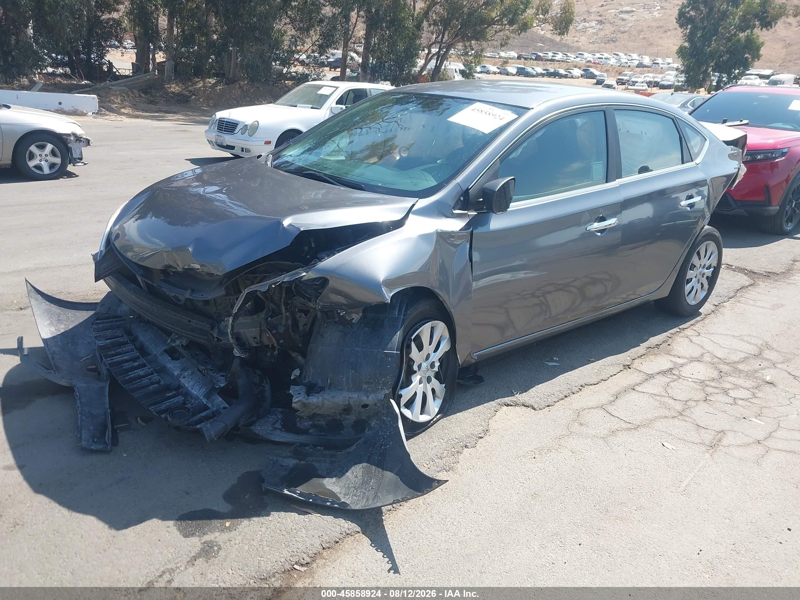 2015 Nissan Sentra Fe+ S/s/sl/sr/sv Gray vin: 3N1AB7AP7FL661350