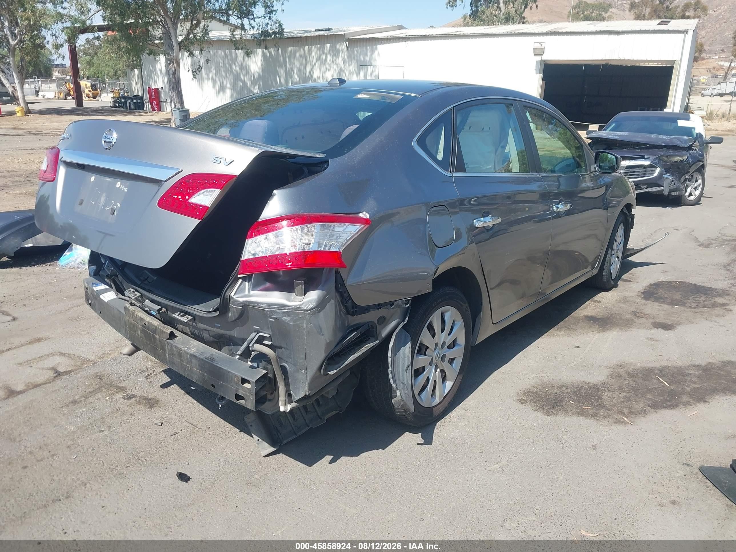 2015 Nissan Sentra Fe+ S/s/sl/sr/sv Gray vin: 3N1AB7AP7FL661350