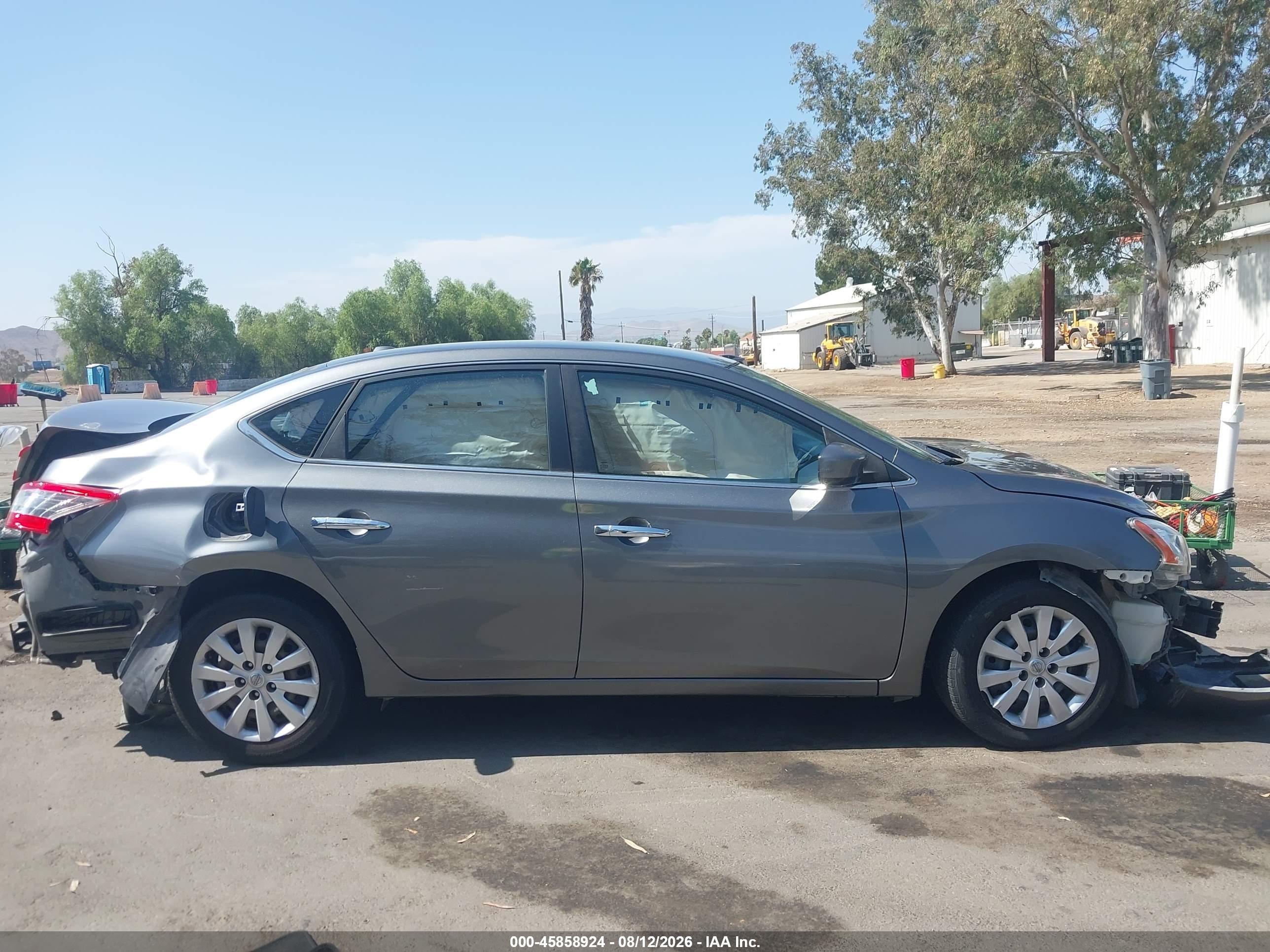 2015 Nissan Sentra Fe+ S/s/sl/sr/sv Gray vin: 3N1AB7AP7FL661350