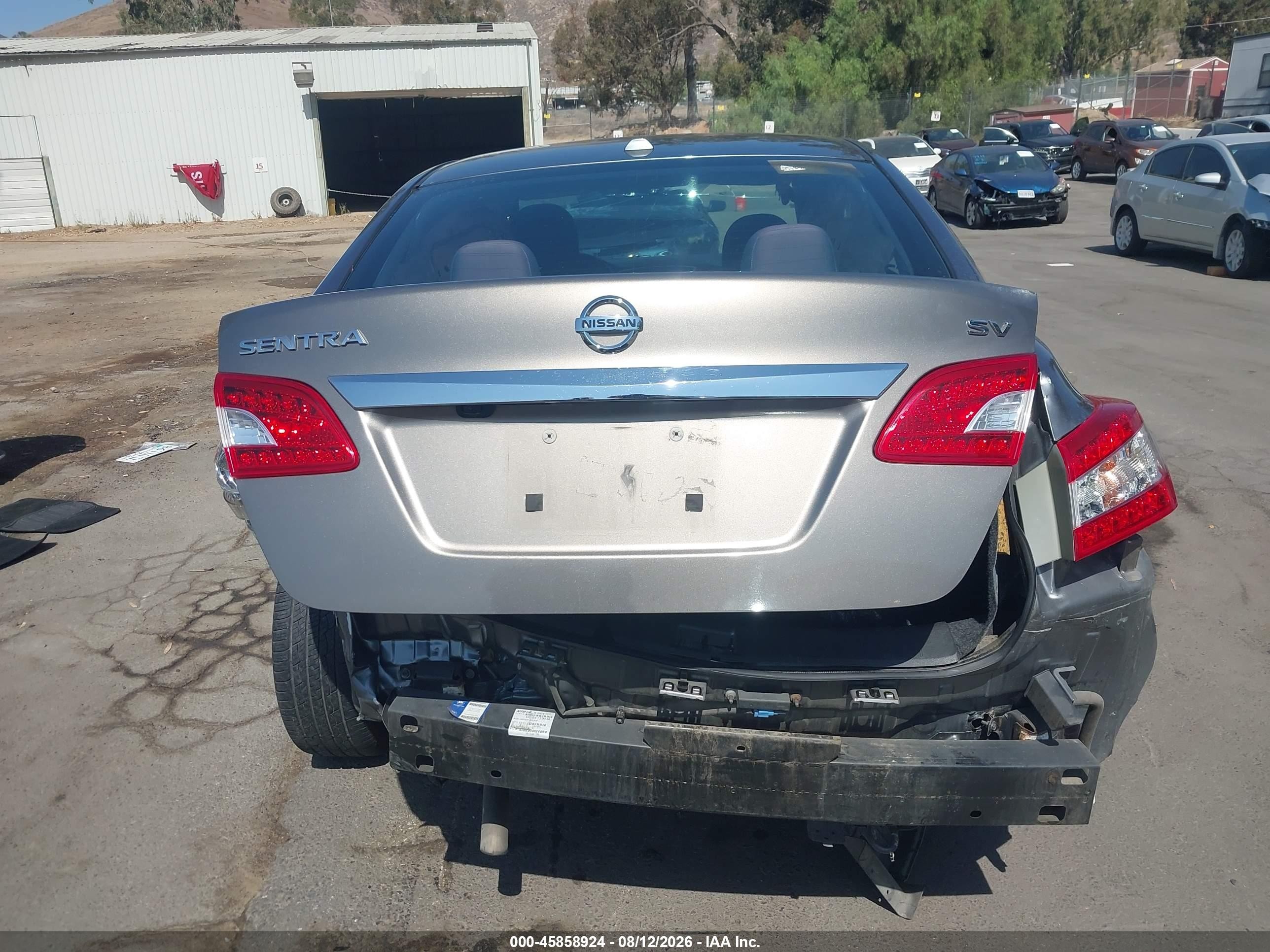 2015 Nissan Sentra Fe+ S/s/sl/sr/sv Gray vin: 3N1AB7AP7FL661350